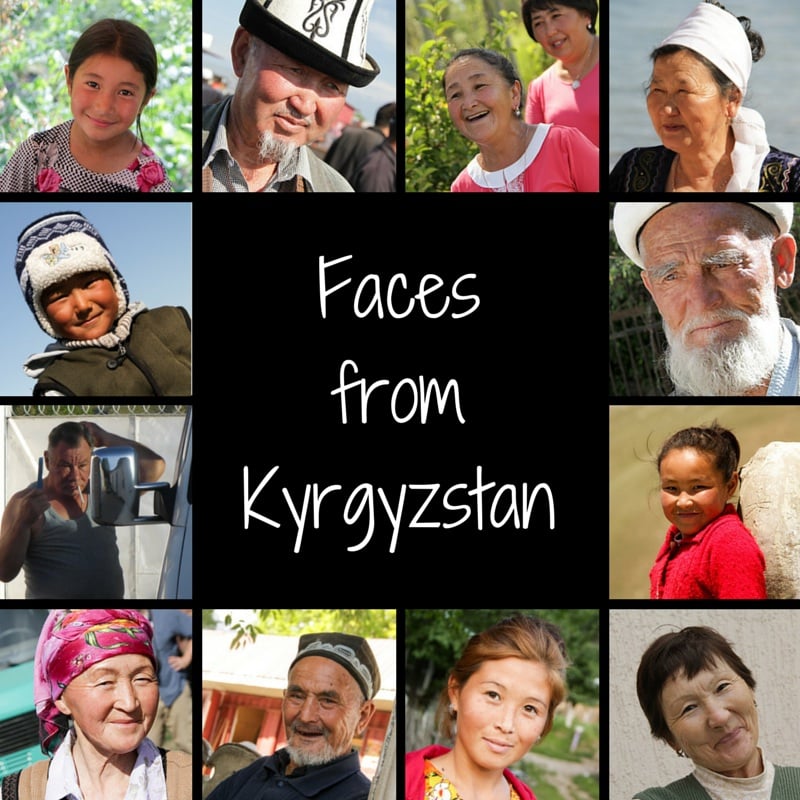 Portraits of Kyrgyz people
