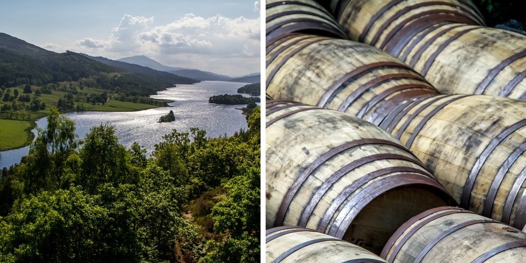 one day trip from Edinburgh Scotland - Queen view whisky