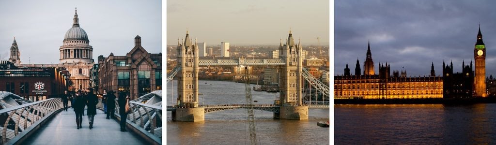 London stop on itinerary Europe travel by train
