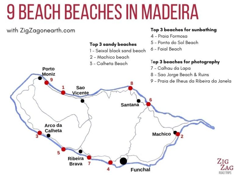 Best Beaches Madeira Island Map 768x576 