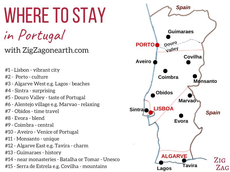 Where to stay in Portugal (2023): 15 areas / towns + hotels